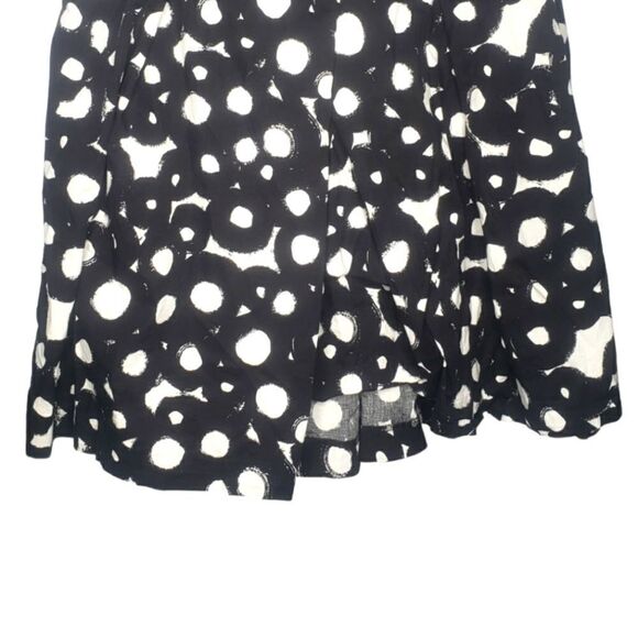 Sandro Sportswear Women's High Waist  Abstract Black White Skirt Size 8 - Picture 3 of 5